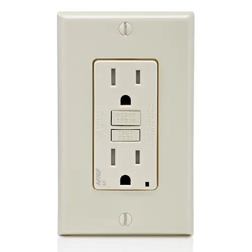 [AGTR1-T] Leviton 15 Amp, Self Test, Tamper-Resistant Dual-Function AFCI/GFCI Outlet with LED Indicator Light