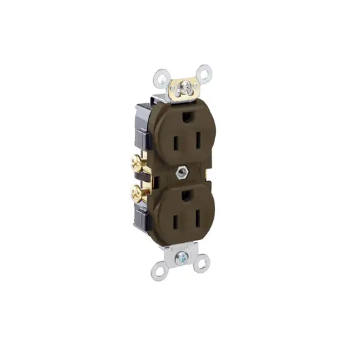 [CR15] Leviton 15 Amp Duplex Receptacle/Outlet, Commercial Grade, Self-Grounding