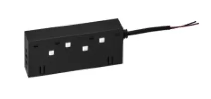 [HB-TrackPart4] 24V Magnetic Track Input Connector Aluminum Black Finish