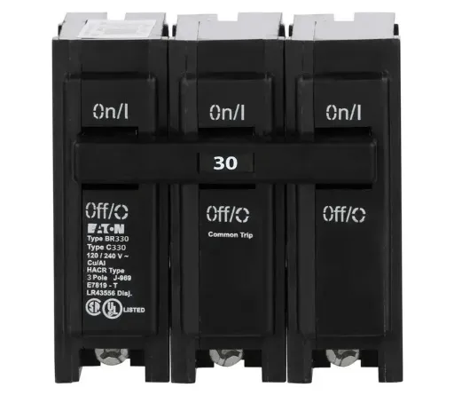 [BR330] Eaton BR330 30A Push On Three Pole Circuit Breaker