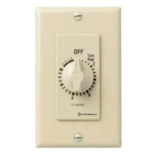 [FD12HH] Intermatic 12 Hour 125-277 V SPST Ivory w/ Hold For Continuous Duty