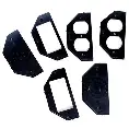 [WP217] Intermatic (6) Inserts (2) Each-Duplex, GFCI, Toggle/Rnd 1-3/8 & 1-5/8 Dia Two Gang Flexi Guard