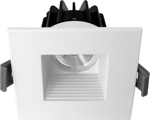 [VO-SP2W8-120-D-5WAY/BK] Votatec VO-SP2W8-120-D-5WAY/BK 2 in Square Baffle Downlight, 8W, 5CCT, Black