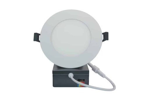 [VO-RP4W9-120-D-5WAY/BK] Votatec VO-RP4W9-120-D-5WAY/BK 4 in Round Slim Panel Downlight, 9W, 5CCT, Black
