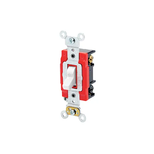 [1223-2W] Leviton 20 Amp Toggle Switch, 3-Way, Quiet Switch, Extra Heavy Duty Spec Grade 1223-2W