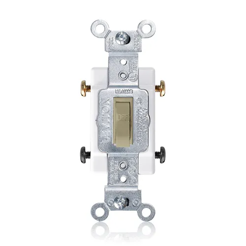[1102-CI] Leviton 15 Amp Toggle Switch, Double-Pole, Canadian, Commercial Grade