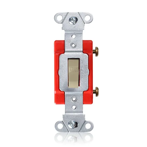 [18221-I] Leviton 20 Amp Toggle Switch, Single-Pole, Canadian, Heavy-Duty Industrial Spec Grade 18221-I