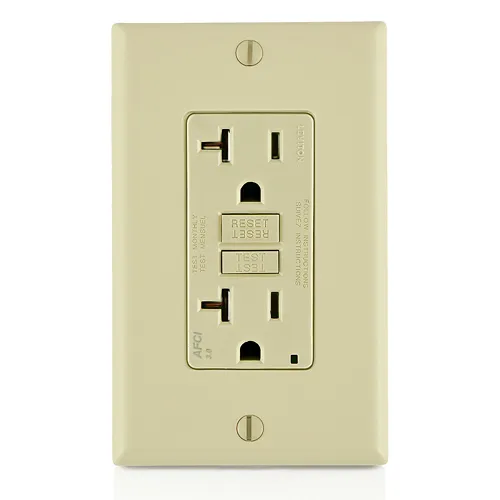 [AFTR2-I] Leviton 20 Amp, Tamper-Resistant AFCI Outlet with LED Indicator Light AFTR2-I