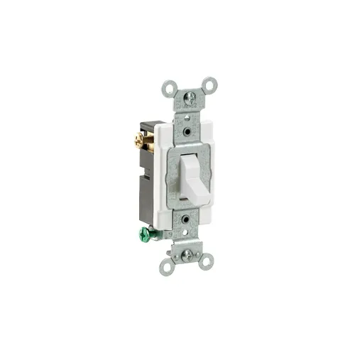 [CS315-2W] Leviton 15 Amp, Toggle Switch, 3-Way, Quiet Switch, Commercial Spec Grade