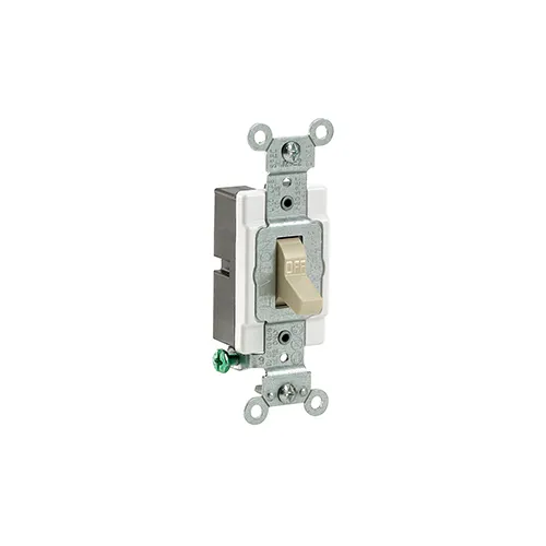 [CS115-2I] Leviton 15 Amp, Toggle Switch, Single-Pole, Quiet Switch, Commercial Spec Grade