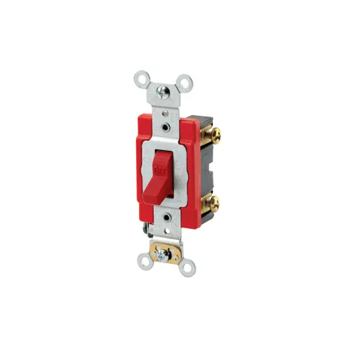 [1221-2R] Leviton 20 Amp Toggle Switch, Single-Pole, Quiet Switch, Extra Heavy Duty Spec Grade
