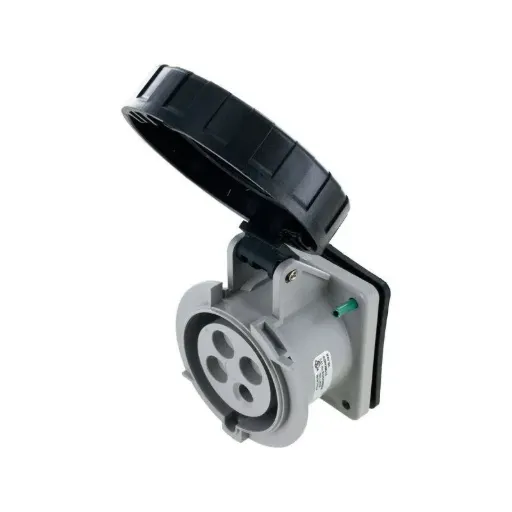 [SCM430R5W] Techspan® SCM430R5W EUREKA-HD Series 3-Phase Watertight Pin and Sleeve Receptacle, 600 V AC, 30 A, 3 Poles, 4 Wires