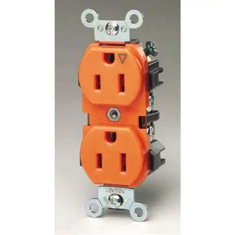 [5256-SIG] Leviton 5256-SIG Extra Heavy Duty Straight Blade Duplex Receptacle