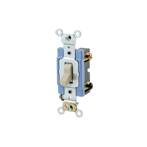 [1203-2I] Leviton 15 Amp Toggle Switch, 3-Way, Quiet Switch, Extra Heavy Duty Spec Grade 1203-2I