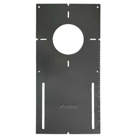 [PL - 3''] Votatec Galvanized plate , for 3" recessed LED , With Ruller 13-3/16" x 6.5"