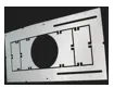 [PL - 3.5''] Votatec Galvanized plate , for 3.5" recessed LED , With Ruller 13.2" x 7.3"