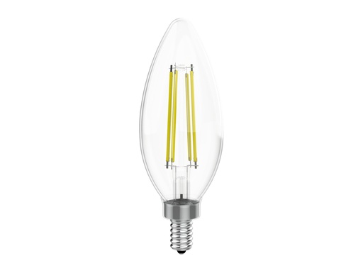 [VO-FCAW9-12-30-D] Votatec VO-FCAW9-12-30-D, LED Candle Filament, 120V, 9W, 1000 Lumens, 3000K Soft White, E12 Base, Dimmable