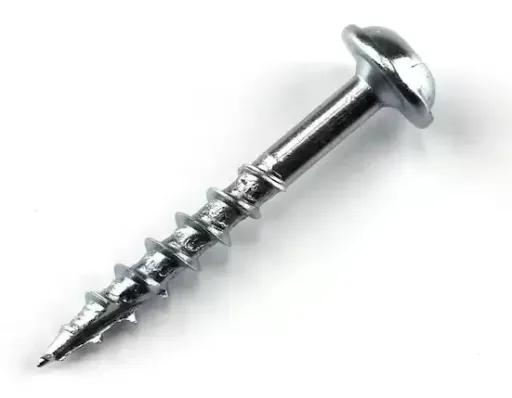 [SDPG2A020Z] #8 x 1-1/4 in. Internal Square Drive Round Head Zinc Coarse Pocket-Hole Screw (100-Pack)