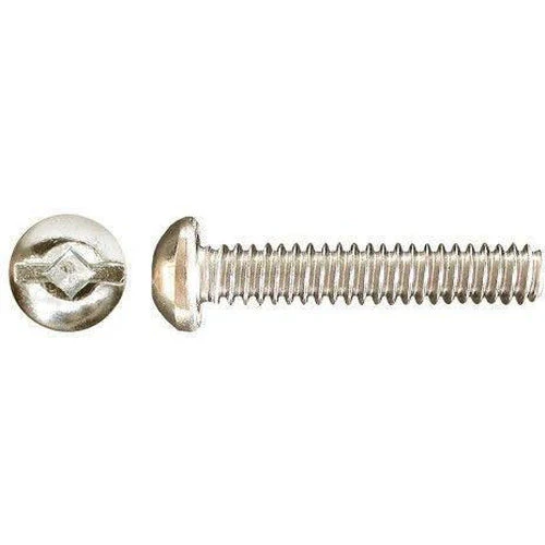 [MDCRCP012Z] #1/4 x 3/4 Round-Head Square Standard Combo Machine Screw Zinc-plated (100pcs)