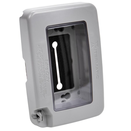 Intermatic WP7000G Low-Profile Extra-Duty Plastic in-Use Weatherproof Covers  Single-Gang  8 Configurations Gray